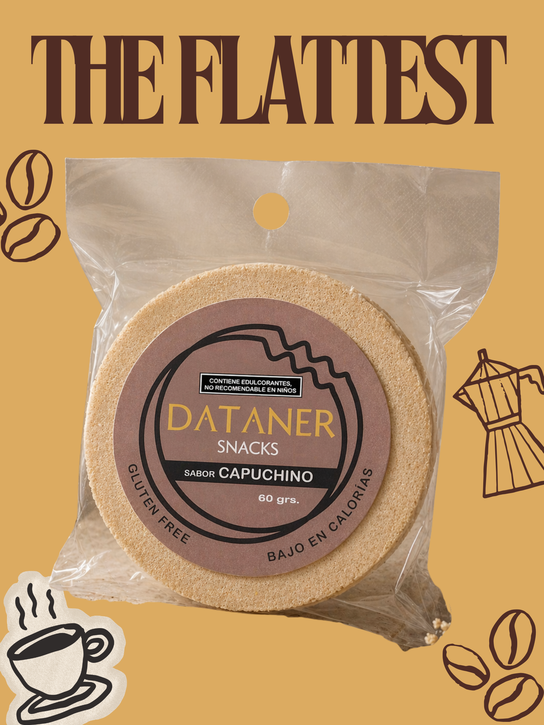 Oblea de amaranto sabor Capuchino