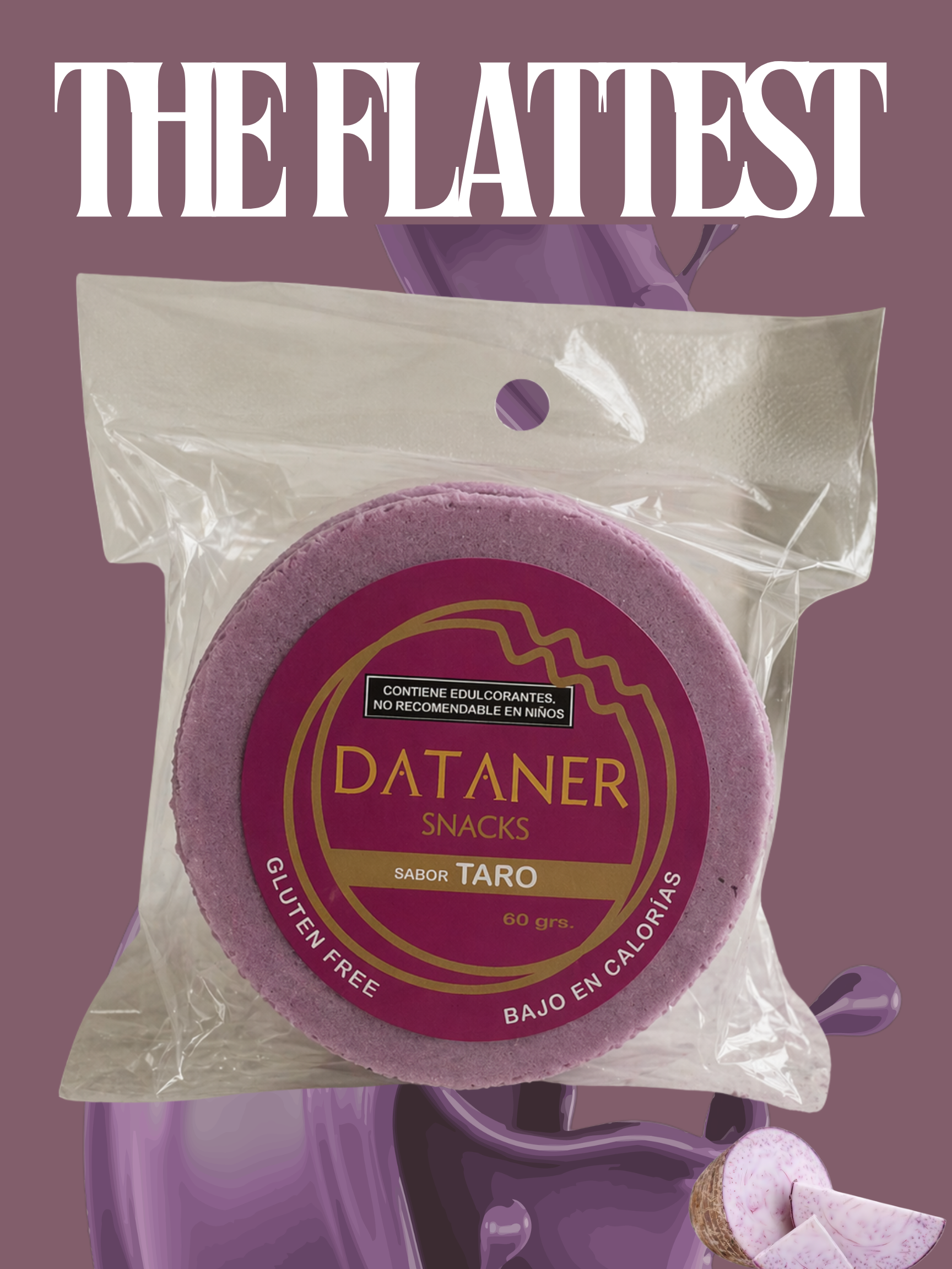 Oblea de amaranto sabor Taro