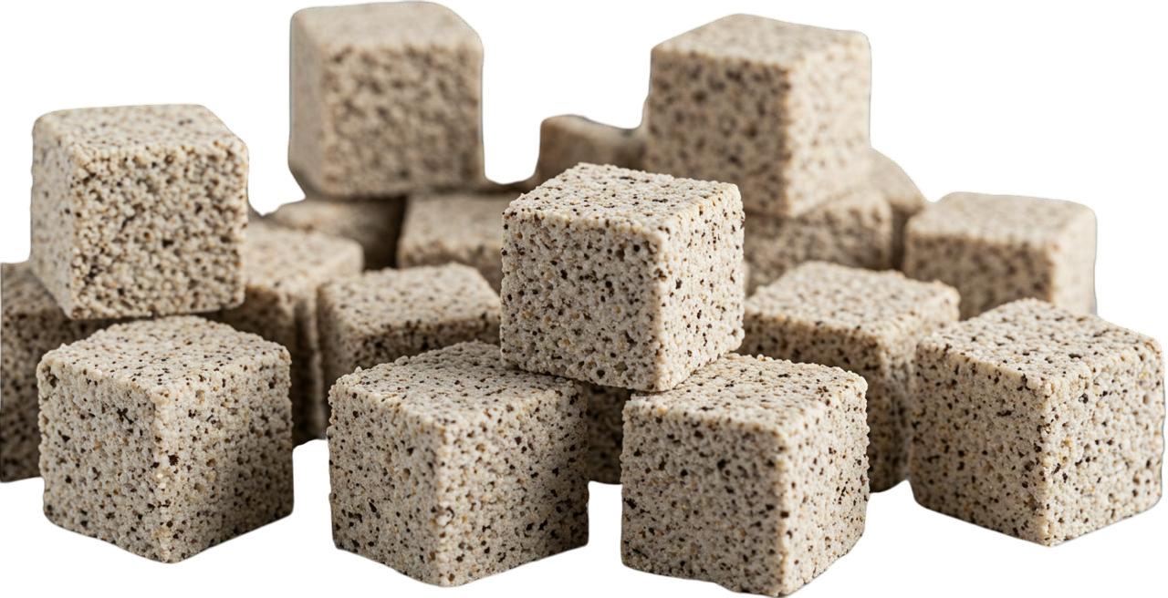 Cubos de amaranto gourmet sabor cookies & cream